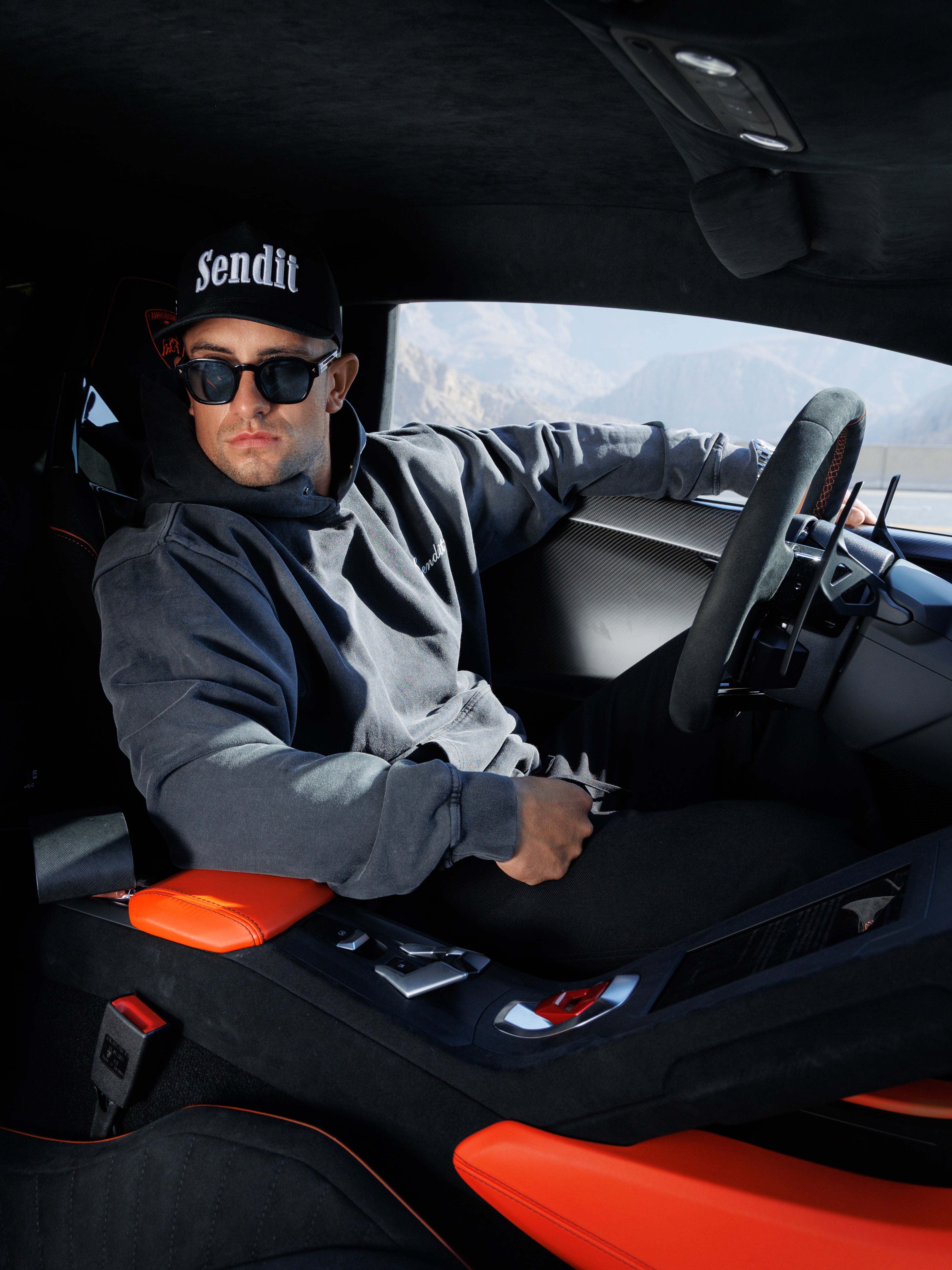 Studio Hoodie Ash Black