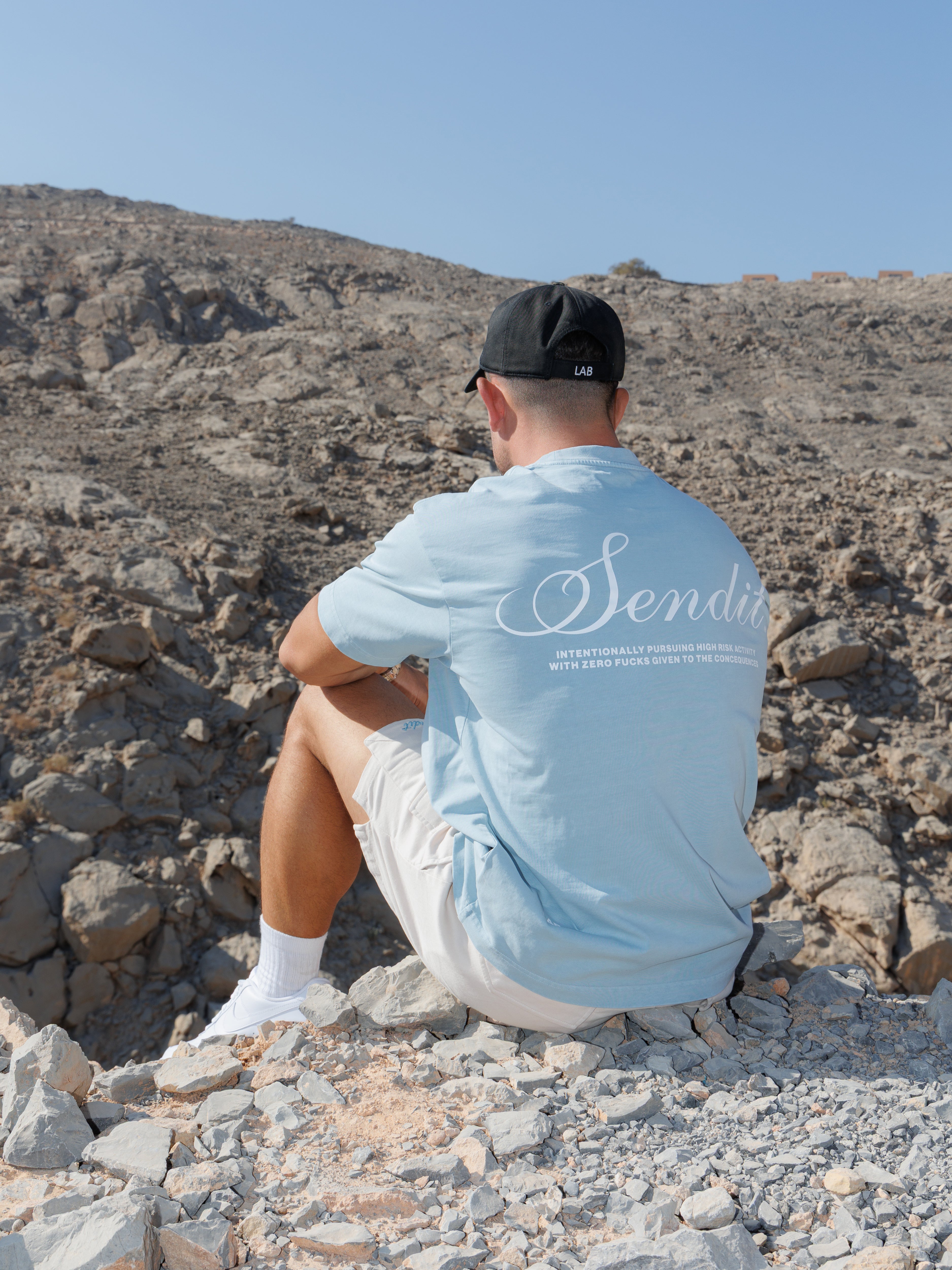 Sendit Lab Oversized Tee Drift Blue