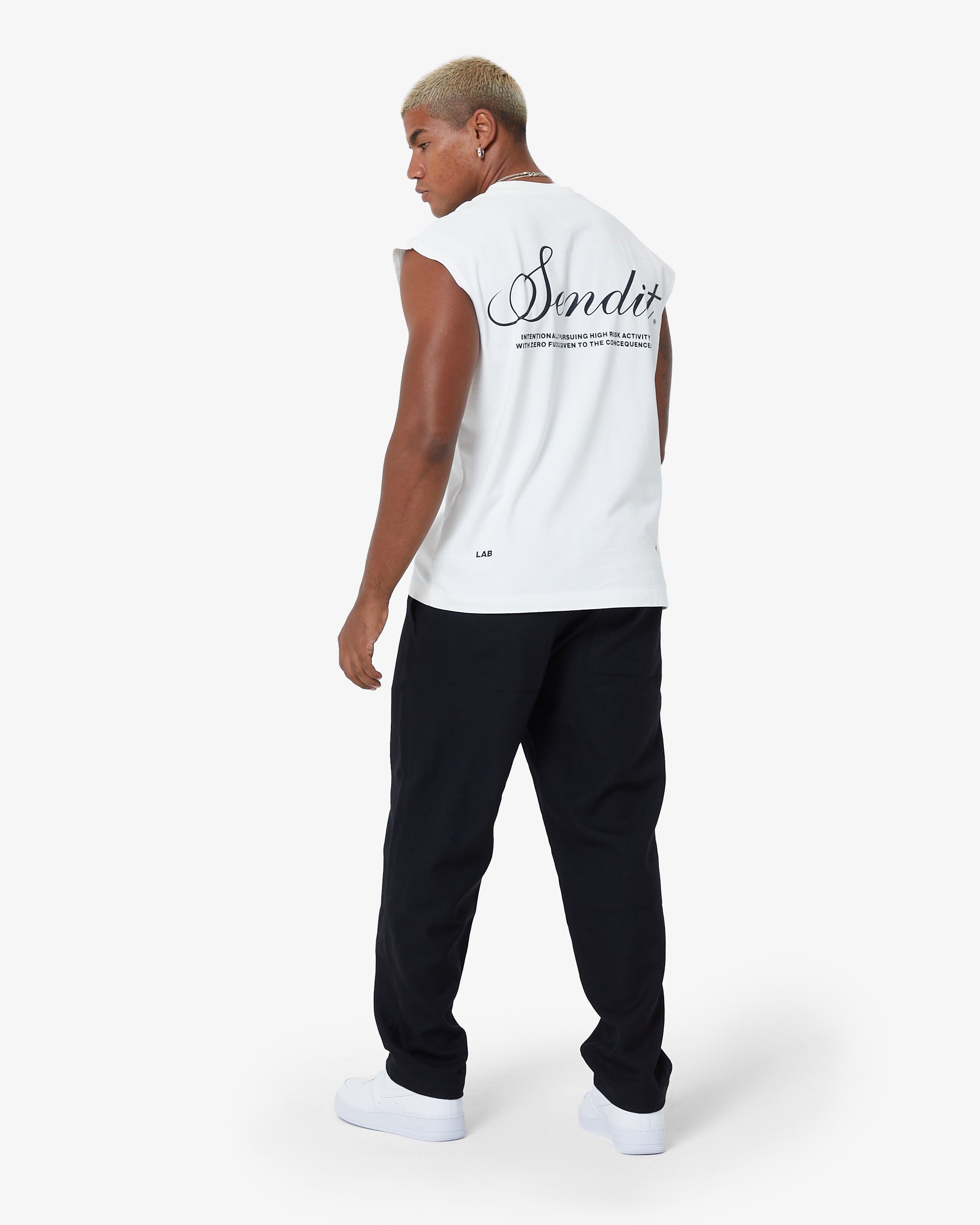 Sendit Lab Sleeveless Canvas White