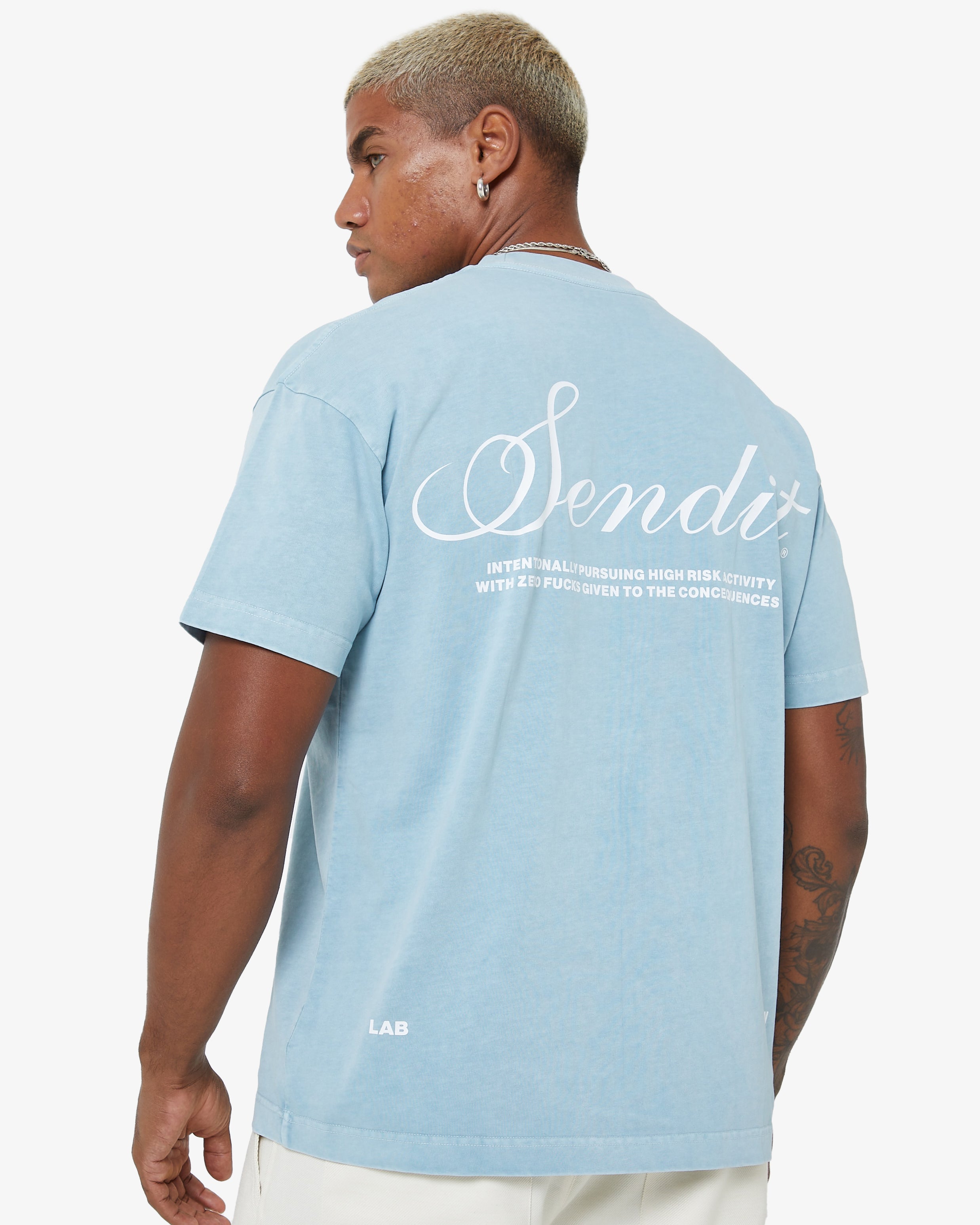 Sendit Lab Oversized Tee Drift Blue