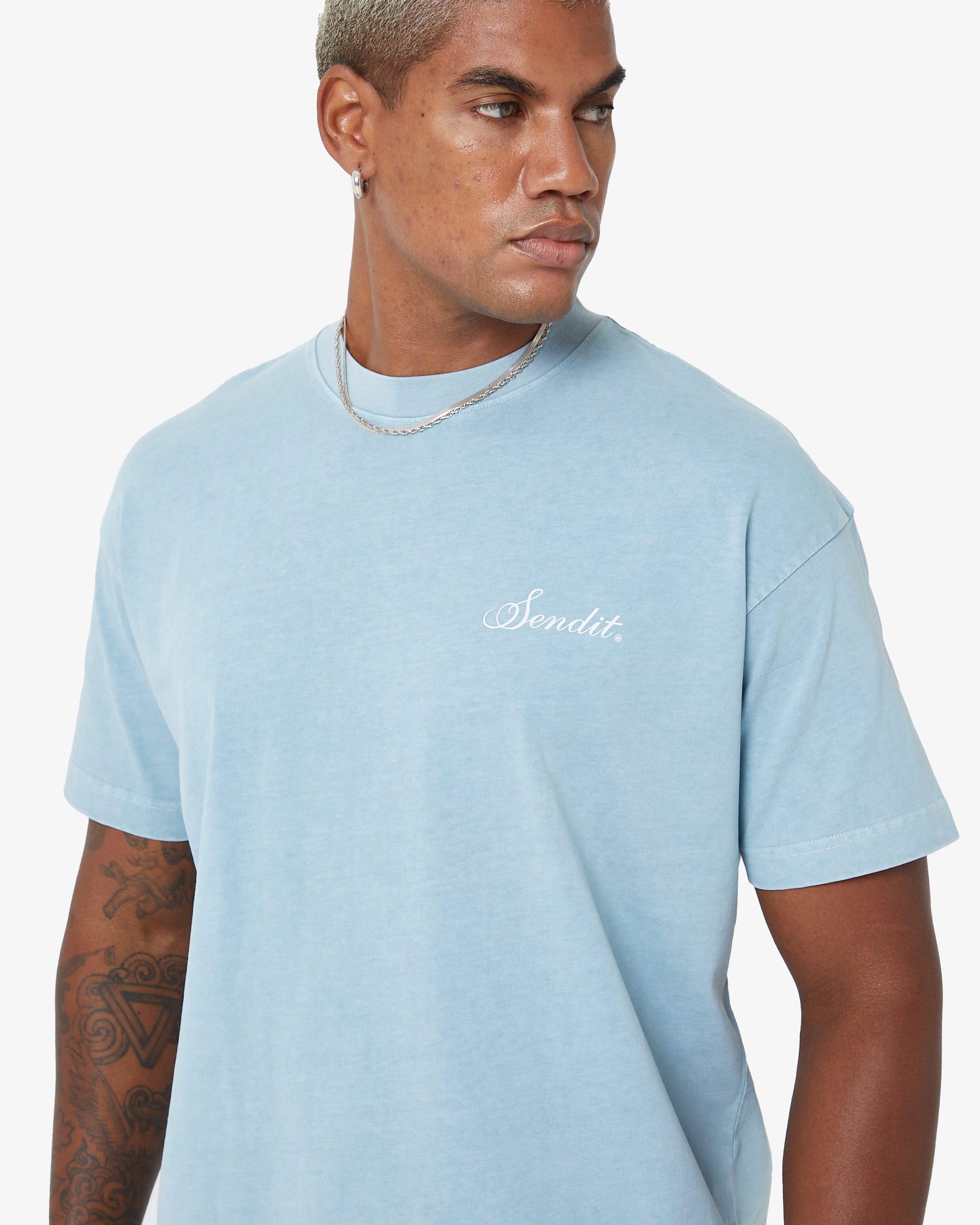 Sendit Lab Oversized Tee Drift Blue