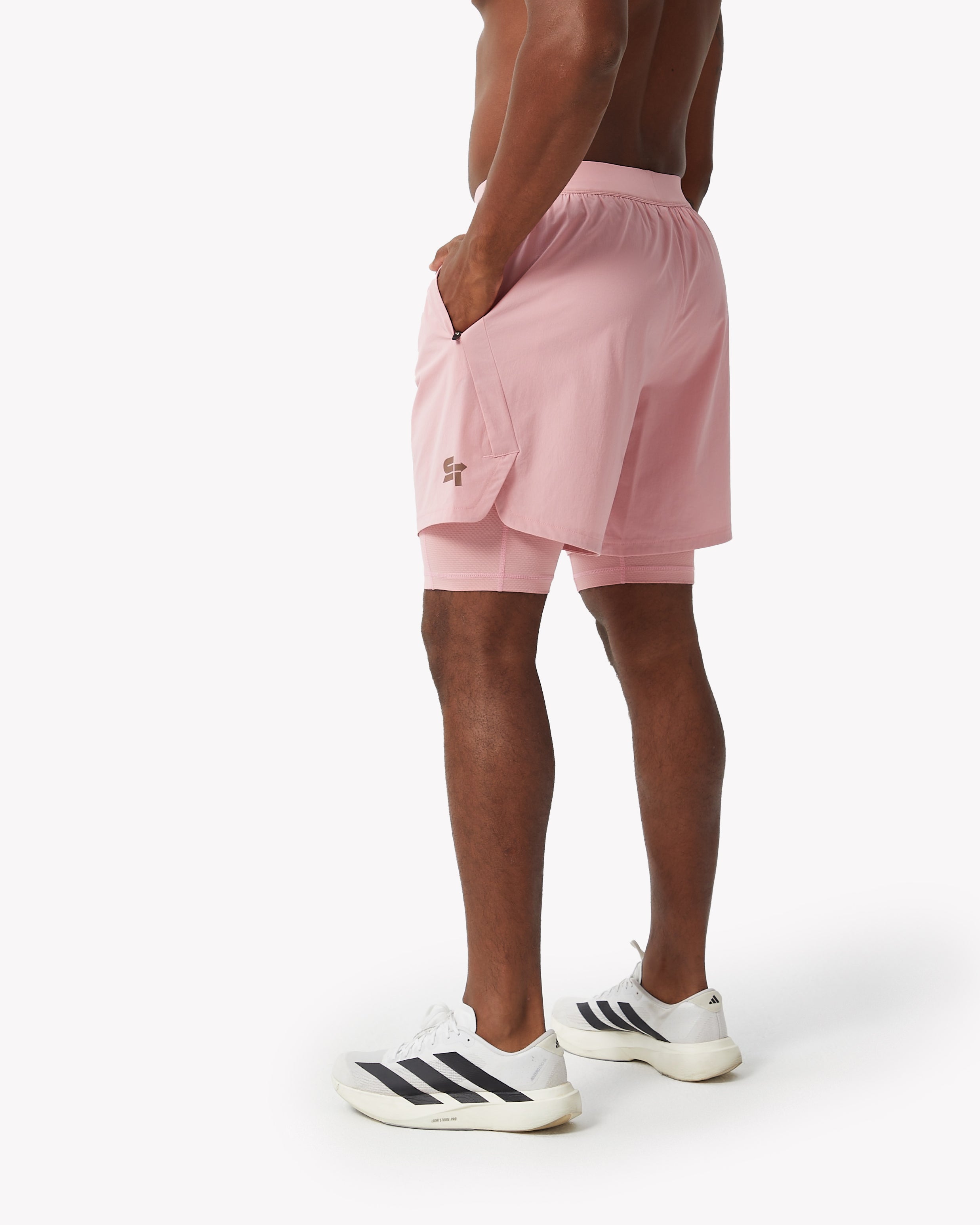 Launch Cerise 7 Inch Lined Shorts