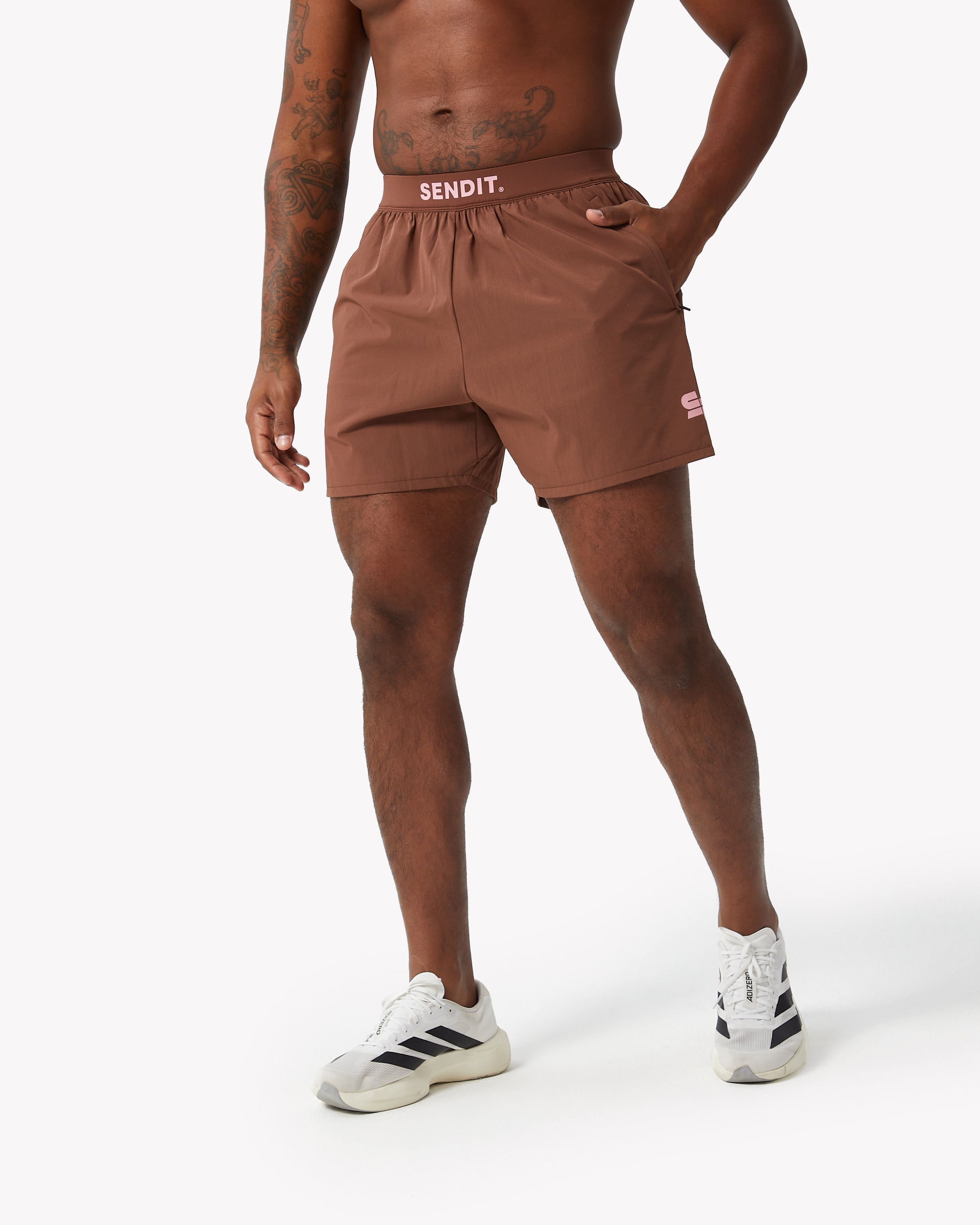 Launch Mocha 5 Inch Shorts