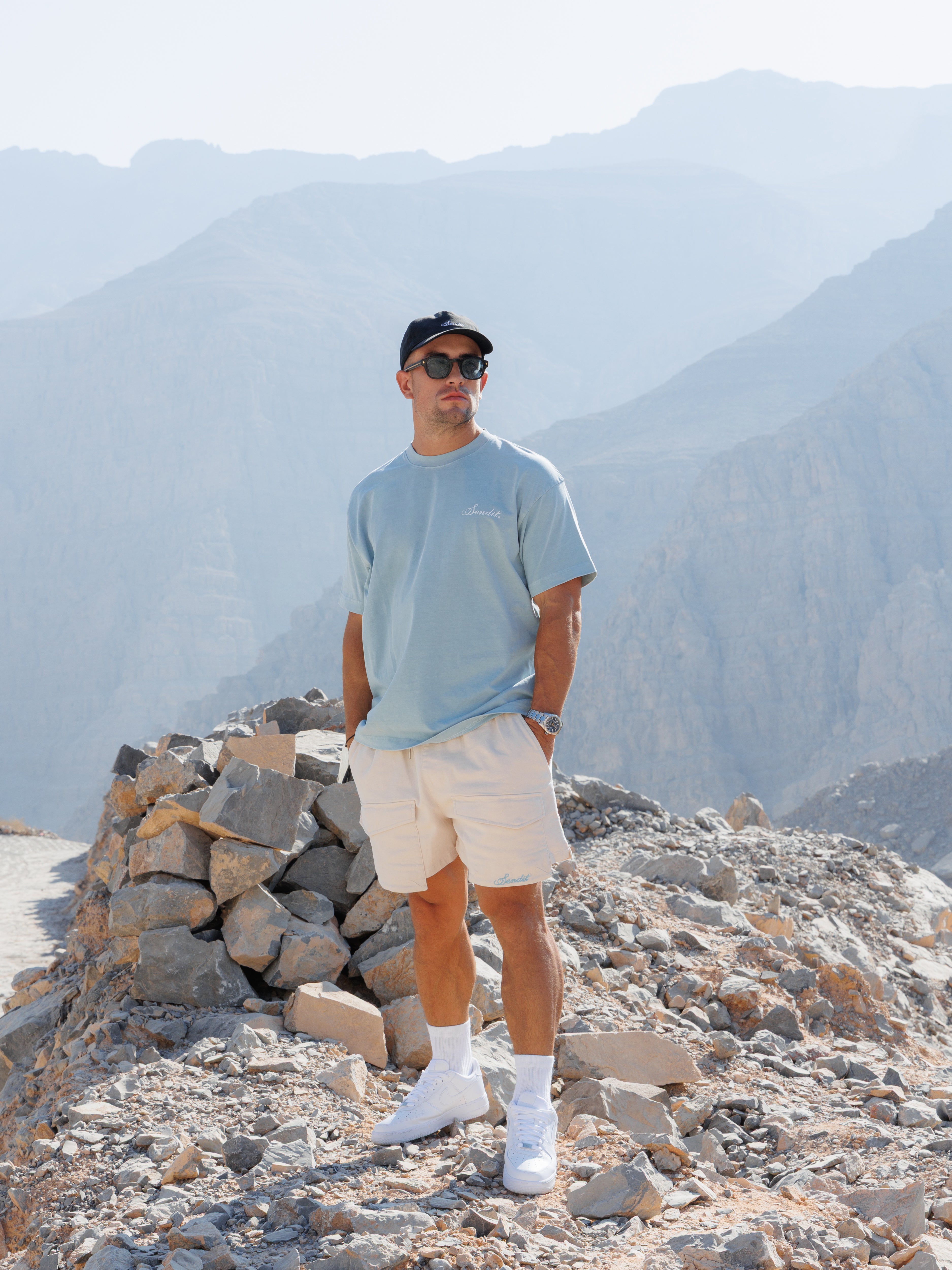 Sendit Lab Oversized Tee Drift Blue