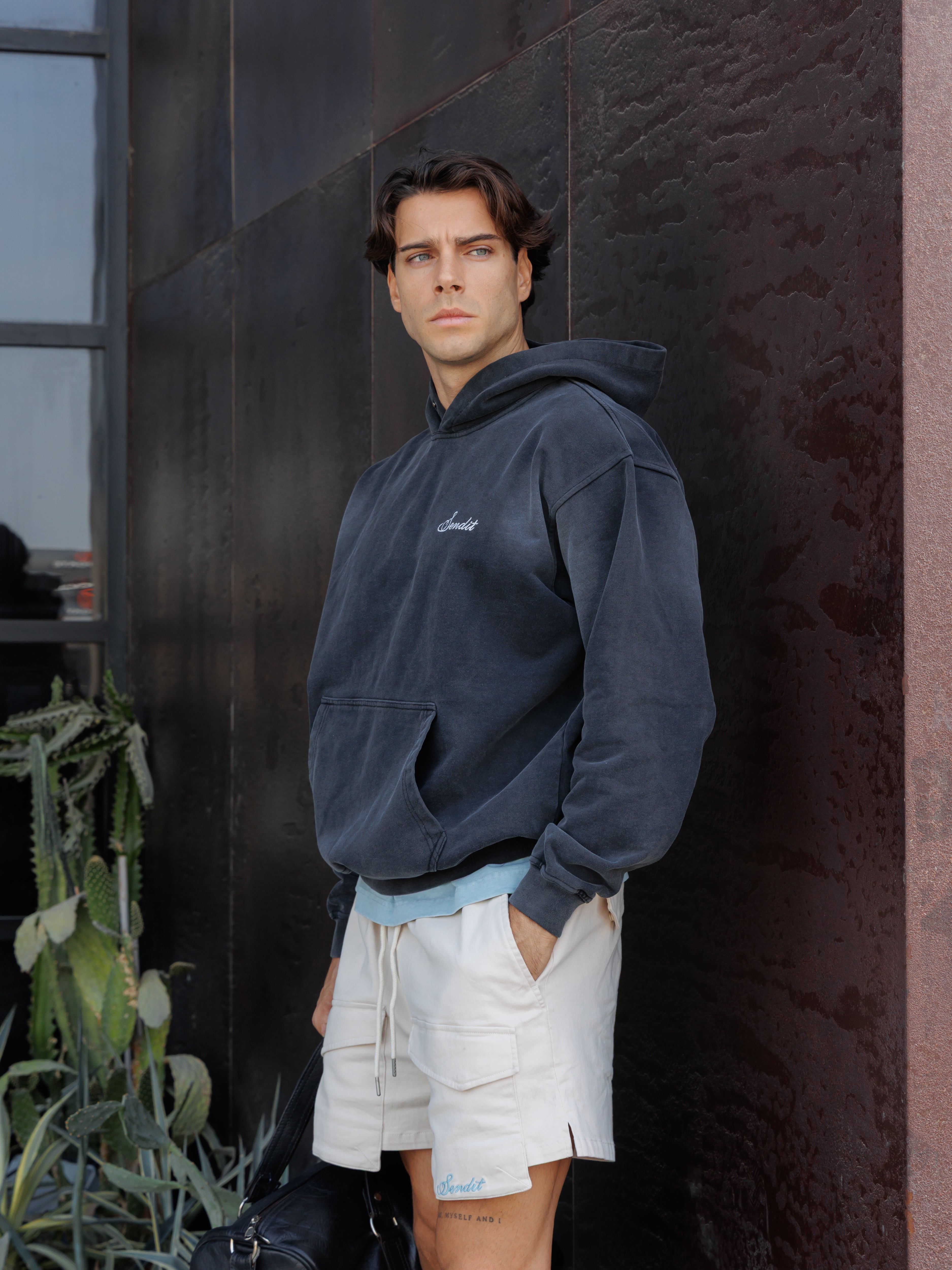 Studio Hoodie in Ash Black