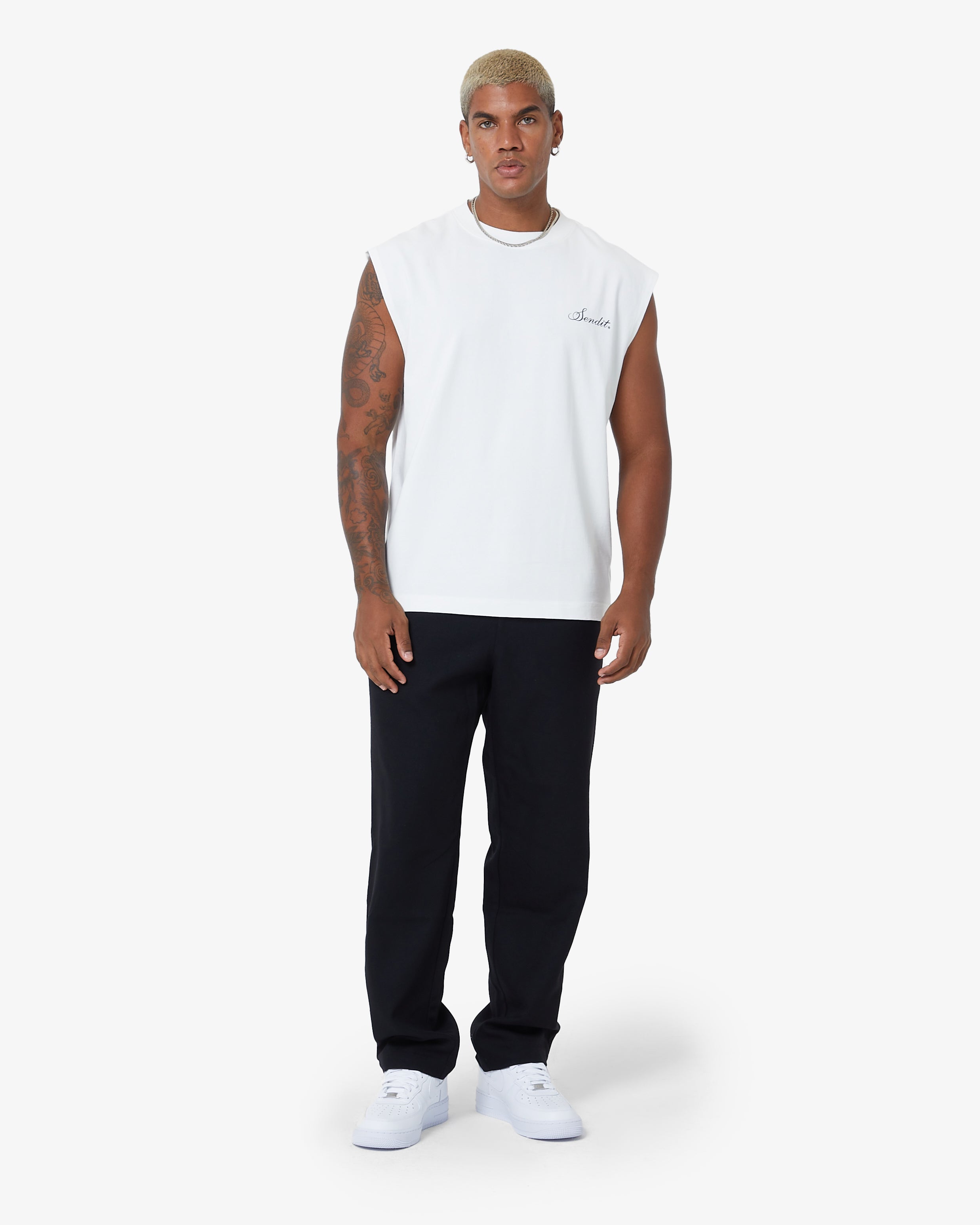 Sendit Lab Sleeveless Canvas White