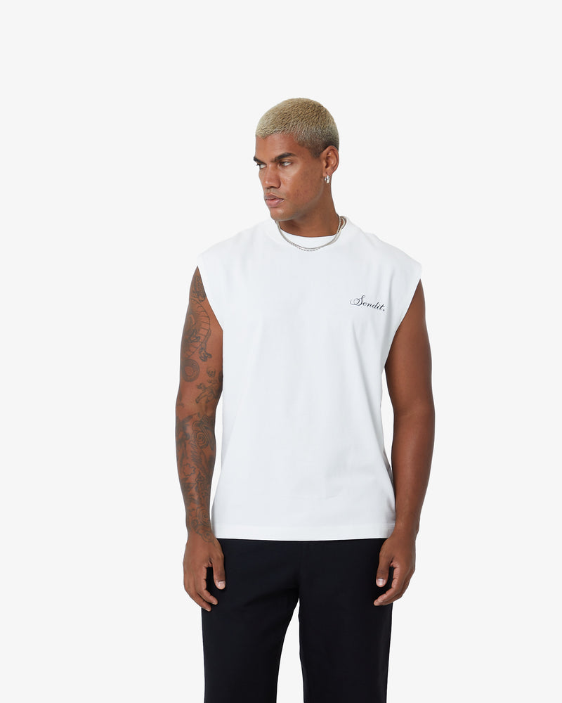 Sendit Lab Sleeveless Canvas White