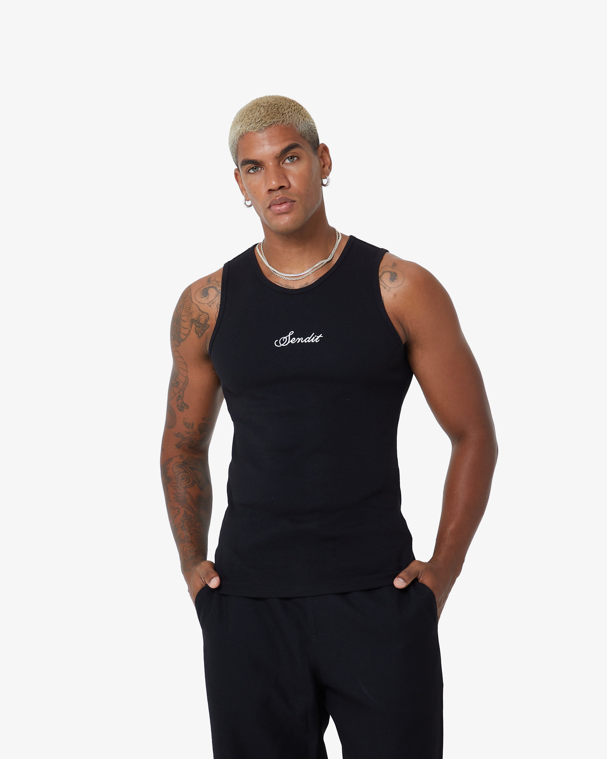 Muscle Vest Jet Black
