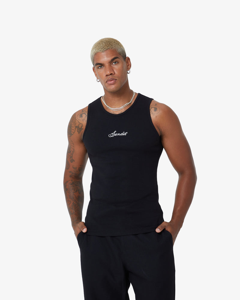 Muscle Vest Jet Black