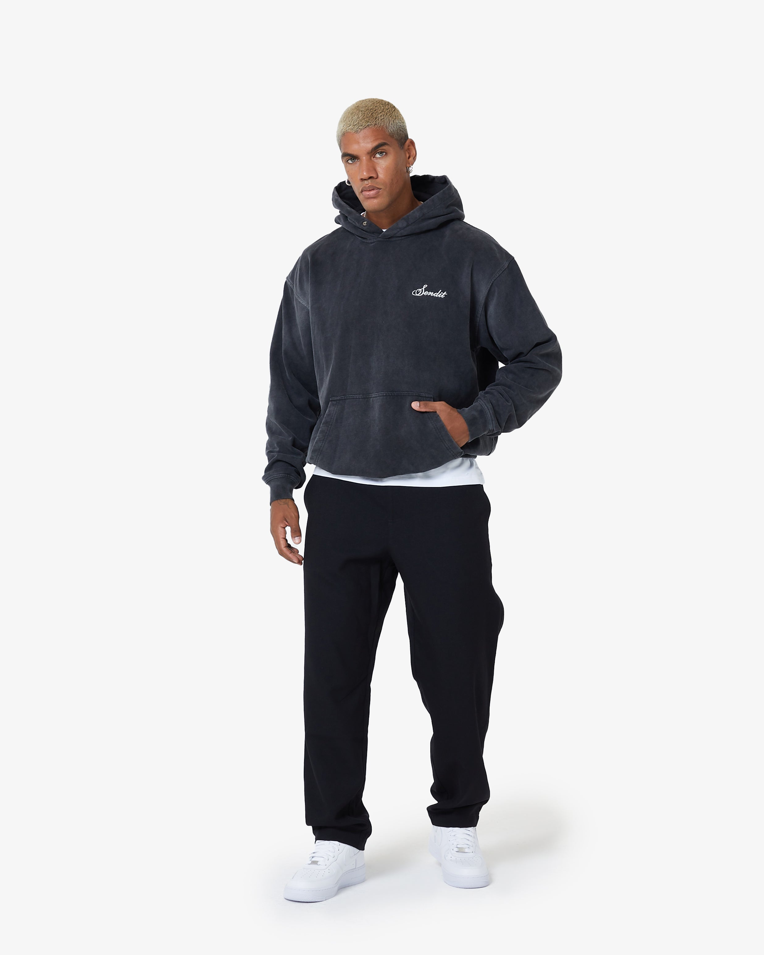 Studio Hoodie in Ash Black