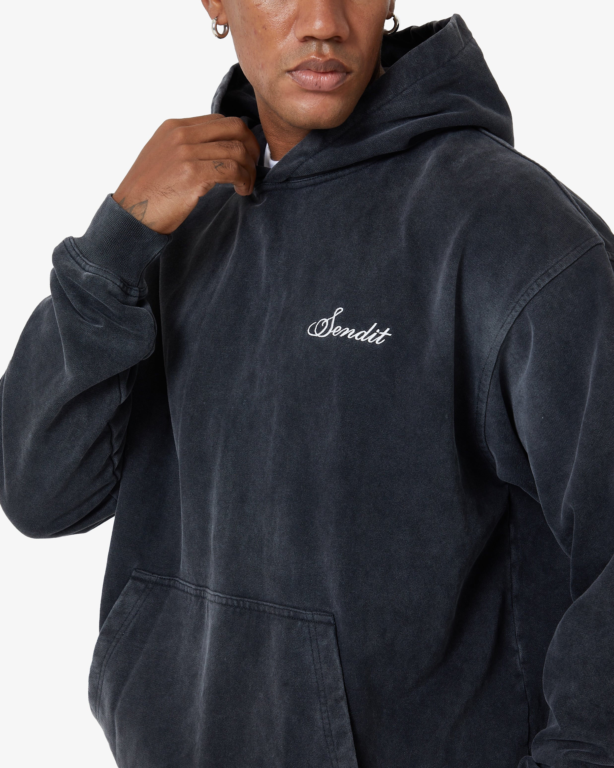 Studio Hoodie in Ash Black