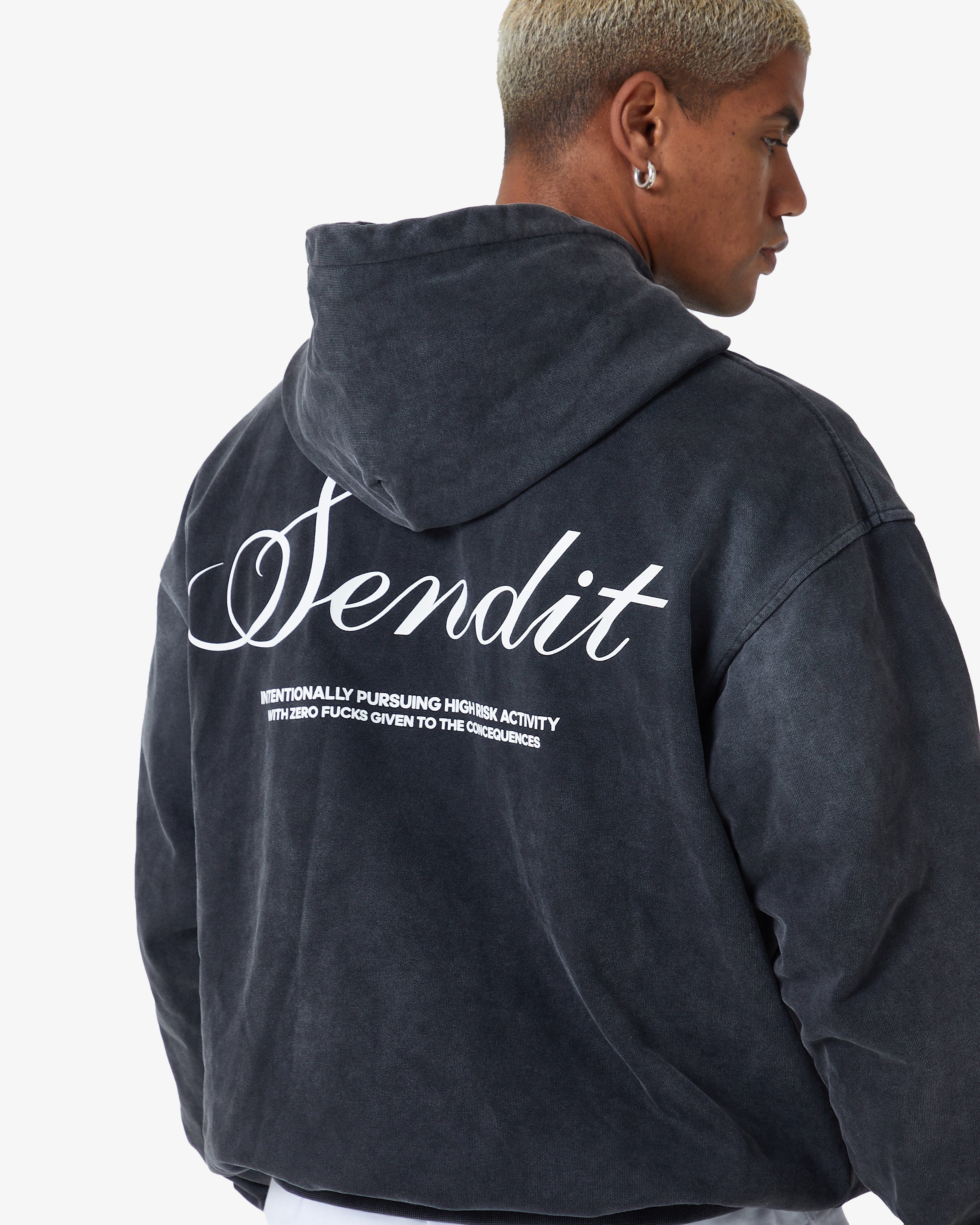 Studio Hoodie Ash Black