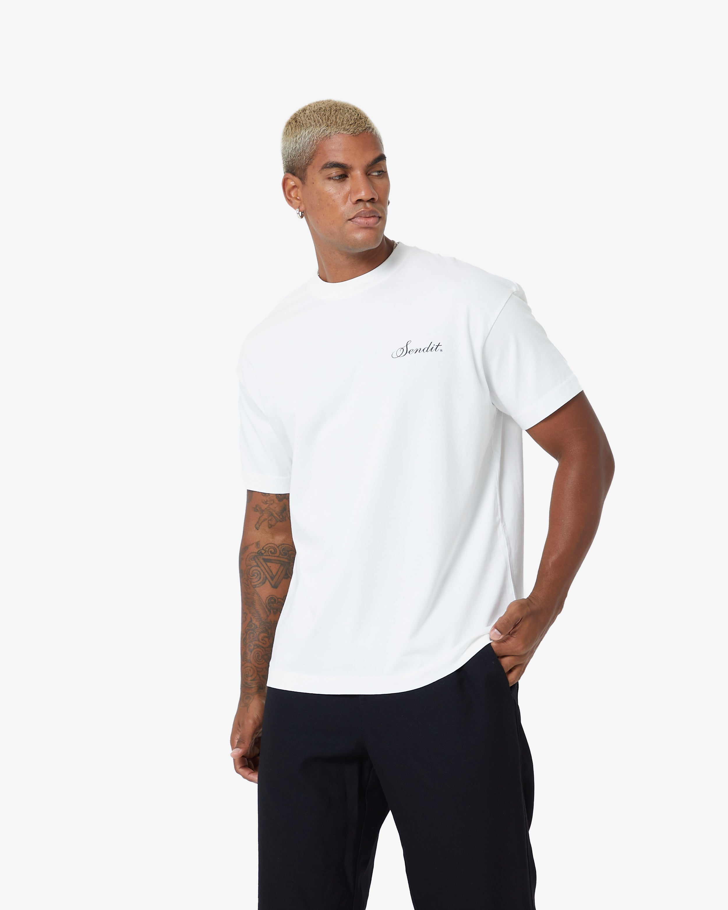 Sendit Lab Oversized Tee Canvas White