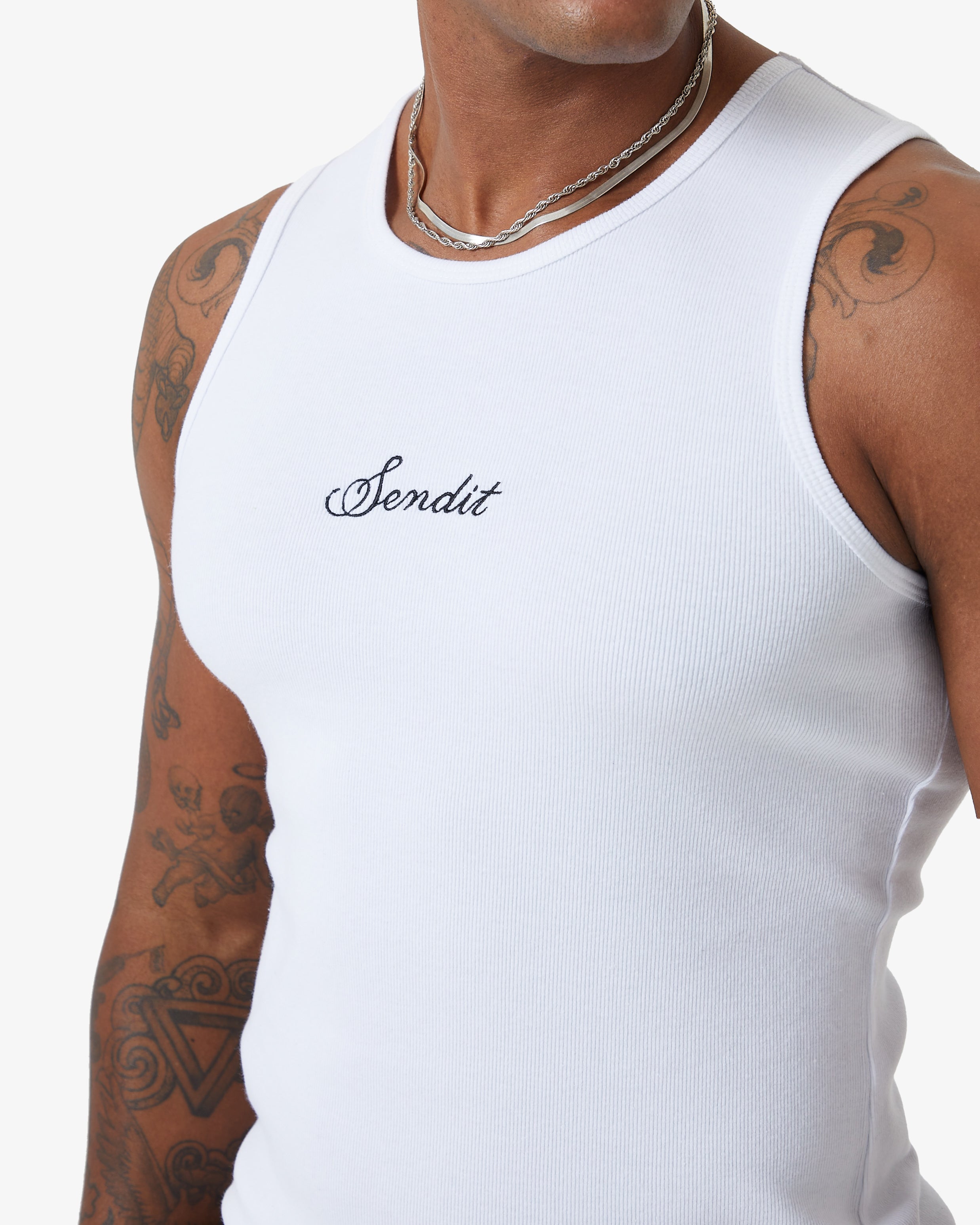 Muscle Vest Pure White