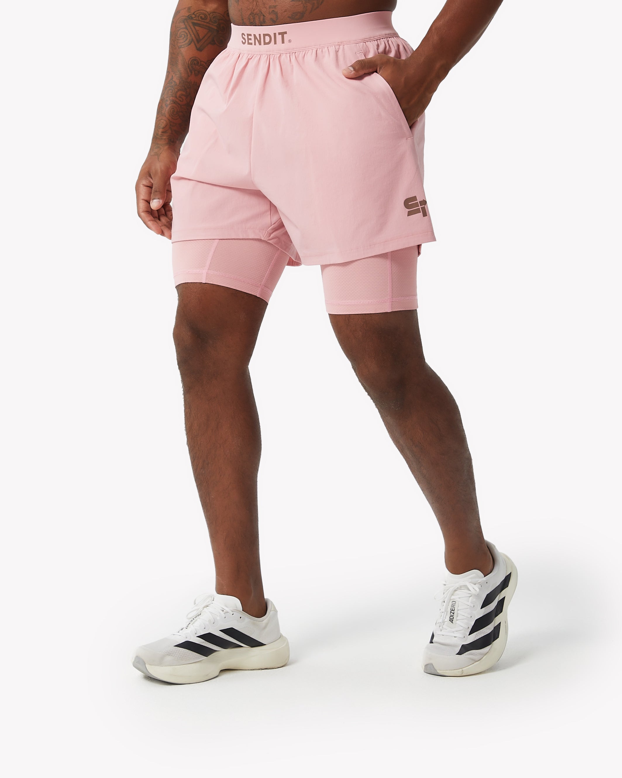 Launch Cerise 5 Inch Lined Shorts