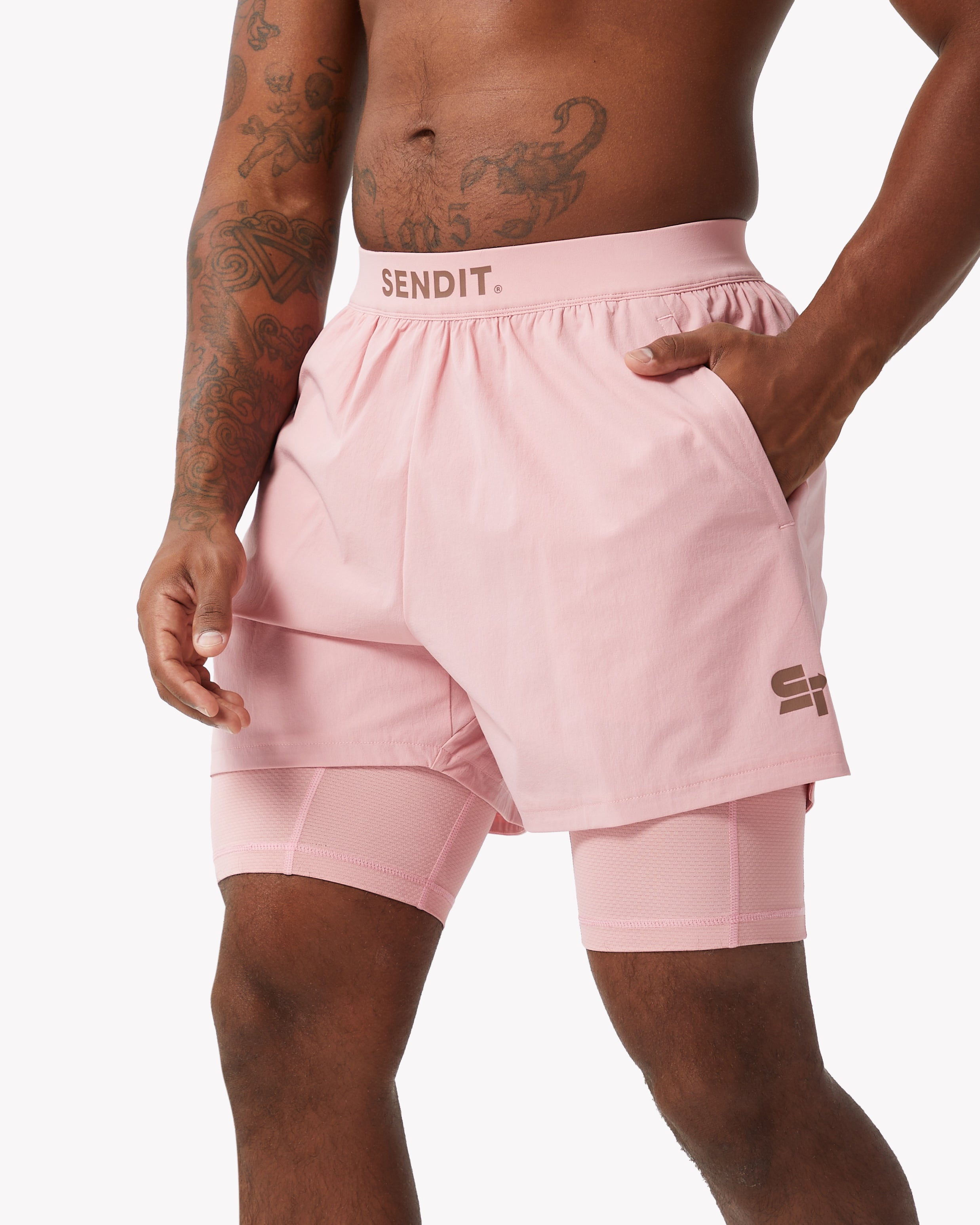 Launch Cerise 5 Inch Lined Shorts