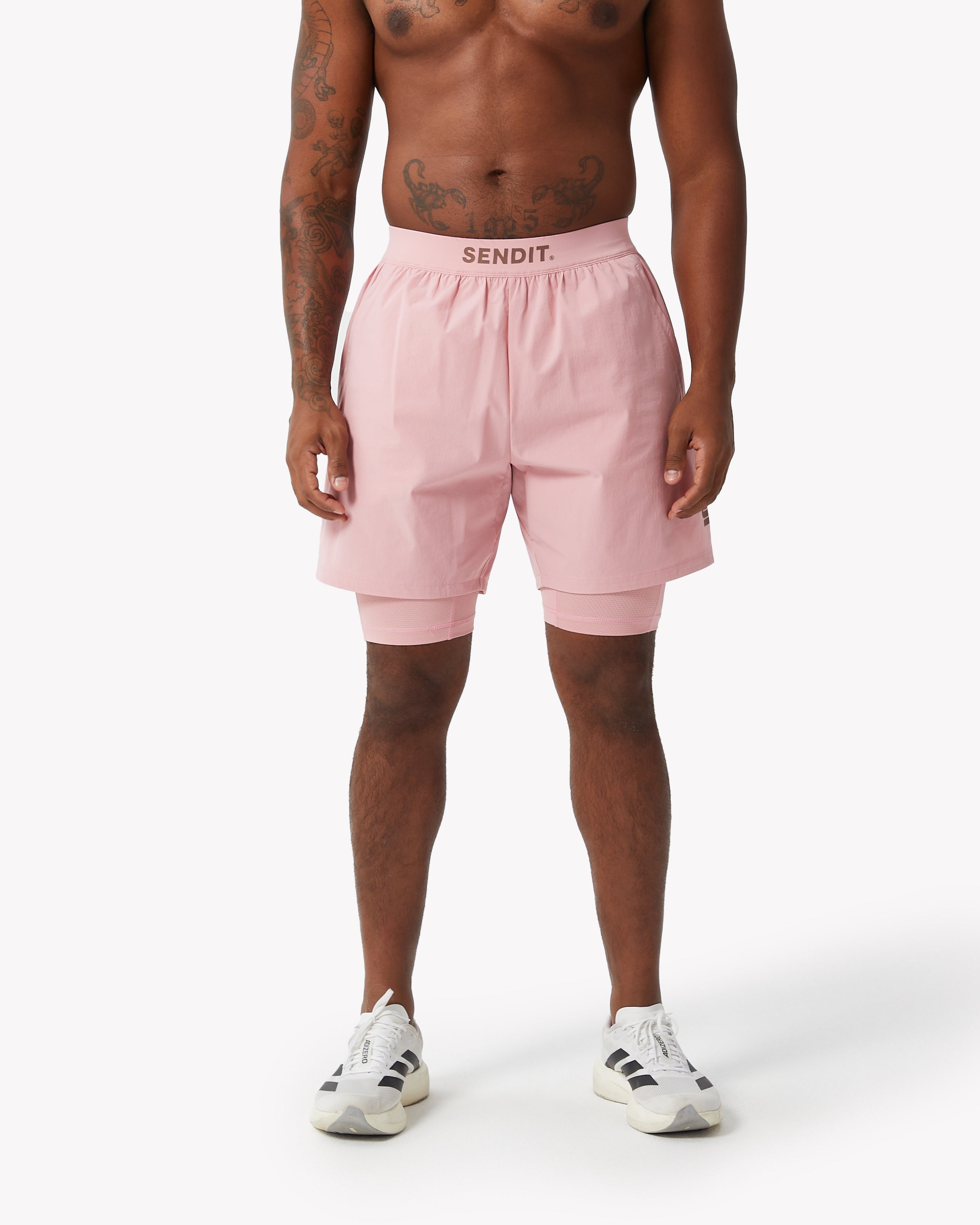 Launch Cerise 7 Inch Lined Shorts