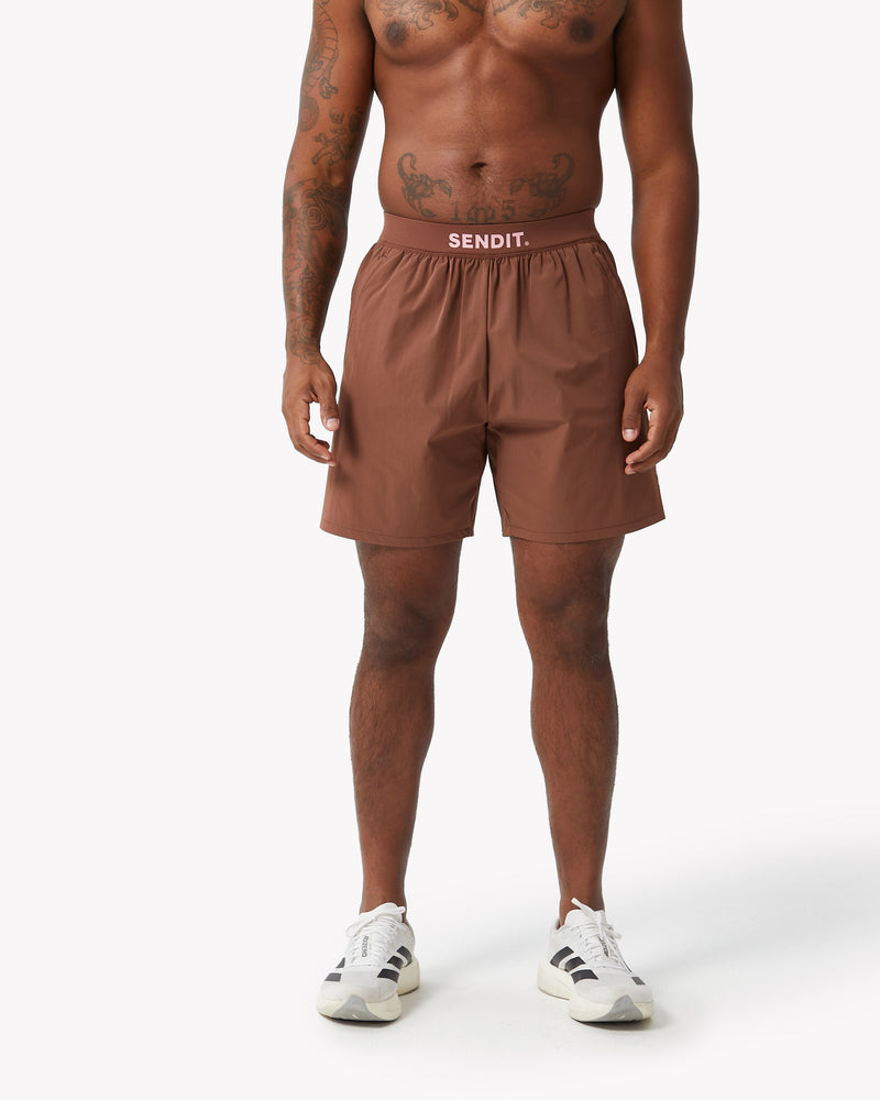 Launch Mocha 7 Inch Shorts