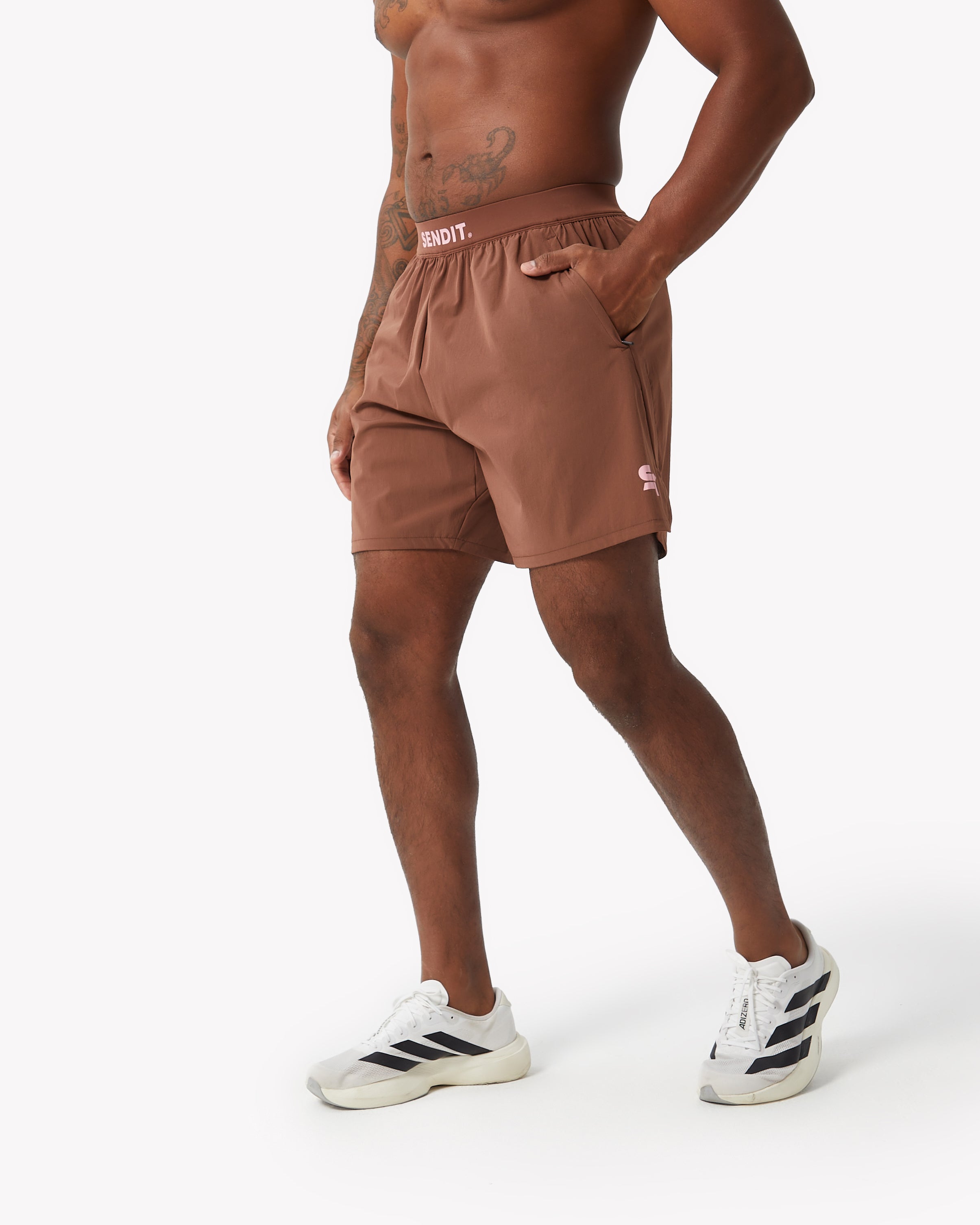Launch Mocha 7 Inch Shorts
