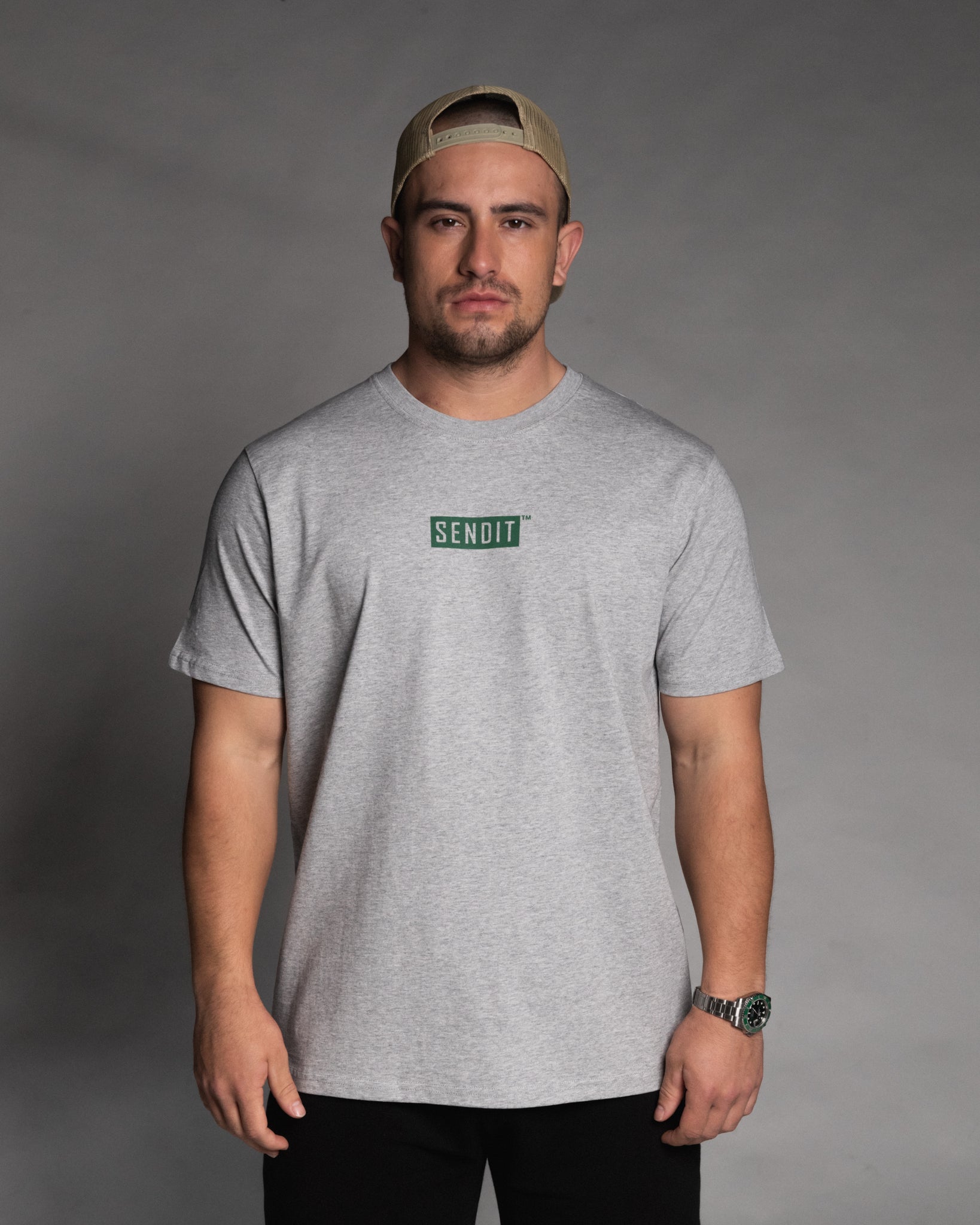 Supplies Range Grey/Green Unisex Tee