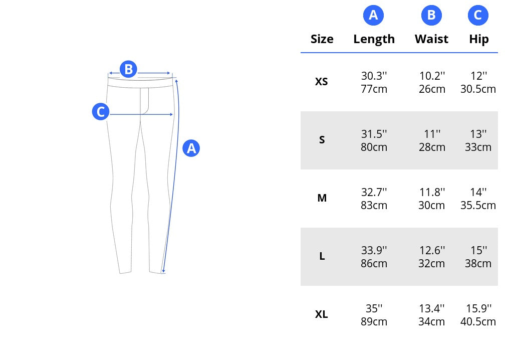 Ladies Athletic Leggings - Blue